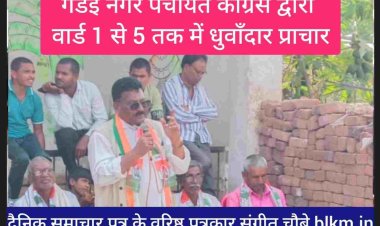 गंडई नगर पंचायत कांग्रेस प्रत्याशी  लाल टारकेश्वर शाह ख़ुशरो बोले यहाँ पर जिला स्तर को सुविधाएं मिलेंगी सभा में प्यारे लाल पटेल, राजकुमार पटेल, बालक दास डहरिया, तामेश्वर साहू, हुकुम पटेल, जेठू साहू, मोहर दास झरिया, मोहर दास झारिया उपस्थित रहे।