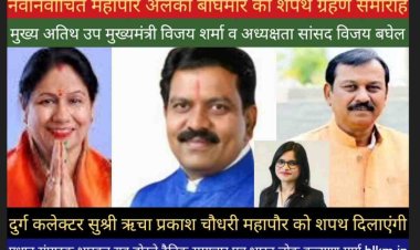 दुर्ग नगर निगम के नवनिर्वाचित महापौर सहित पार्षद गण के  शपथ ग्रहण समारोह के लिए  आयुक्त सुमीत अग्रवाल ने  अधिकारियों को निर्देश व विभिन्न  जिम्मेदरीया दी है