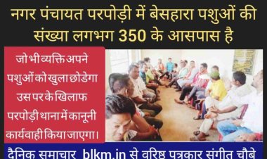 नगर पंचायत परपोड़ी किसान समिति के अध्यक्ष दिनेश दुबे ने कहा कि किसान अपने पशुधन सांभाळ कर रखे